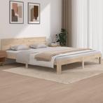 vidaXL Bedframe massief hout 180x200 cm, Eenpersoons, Bruin, Verzenden, Nieuw