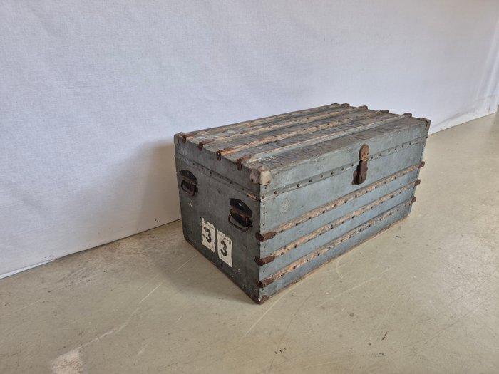 Kist - Hout, Zink - Industrieel, Antiek en Kunst, Curiosa en Brocante