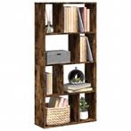 vidaXL Boekenkast 60x20x120 cm bewerkt hout gerookt, Huis en Inrichting, Verzenden, Nieuw, Overige houtsoorten