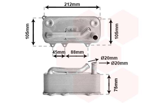 OLIEKOELER VOOR AUDI A6 C6 2004-2008 07L117021F, Auto diversen, Auto-accessoires, Nieuw, Ophalen of Verzenden