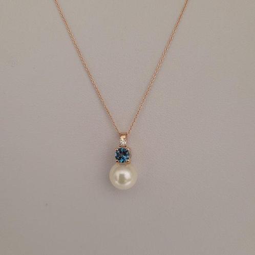 Zonder Minimumprijs - Hanger - 18 karaat Roségoud Diamant, Sieraden, Tassen en Uiterlijk, Antieke sieraden