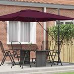 vidaXL Roma Parasol Rood 286 x 285 x 265 cm Polyester en, Verzenden, Nieuw, 2 tot 3 meter