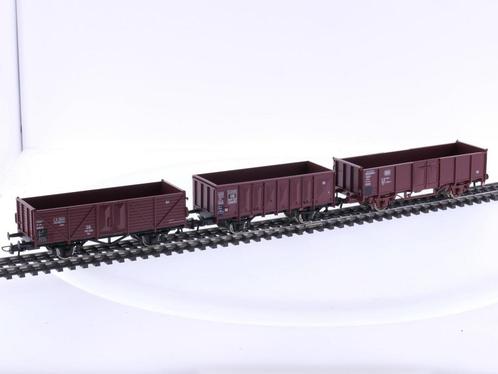 Schaal H0 Roco 46039, 46043 & 56277 goederenwagen set 3 s..., Hobby en Vrije tijd, Modeltreinen | H0, Gelijkstroom, Analoog, Zo goed als nieuw