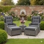 Toscane XL lounge balkonset verstelbaar 3-delig antraciet, Tuin en Terras, Tuinsets en Loungesets, Ophalen of Verzenden, Nieuw