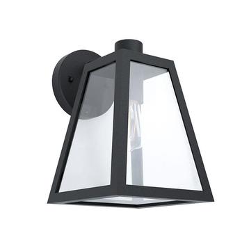 Zwarte moderne buitenlamp, Laurens, aluminium, IP44 beschikbaar voor biedingen