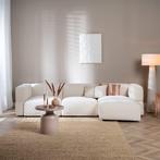40% Korting: Scandinavische hoekbank Karla off white rechts, Ophalen, Zo goed als nieuw, Stof, Scandinavisch, Japandi, Retro, Vintage, Modern