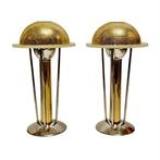 Mason Steady Flame Candle - Globe tafellamp (2) - messing en