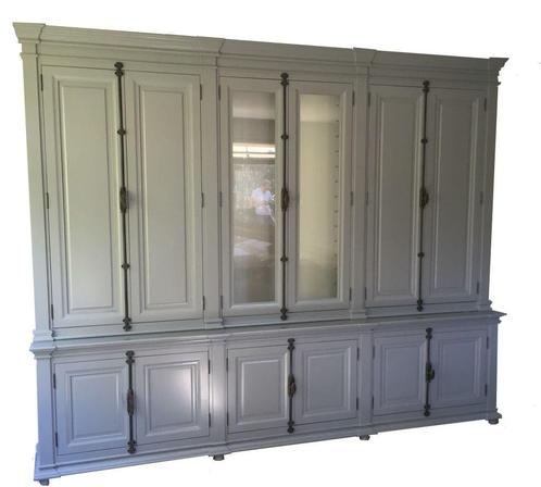Buffetkast grijs espagnoletsluiting Lara 300cm, Huis en Inrichting, Kasten | Buffetkasten, Ophalen of Verzenden