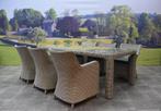 Bilbao Bergamo dining tuinset 240x100xH75 cm 7-delig grijs, Tuin en Terras, Tuinsets en Loungesets, Ophalen of Verzenden, Nieuw