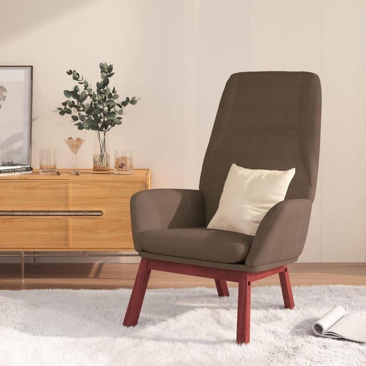 Relaxstoel taupe | Retourdeal | 40% Korting, Huis en Inrichting, Stoelen, Overige kleuren, Nieuw, Ophalen of Verzenden