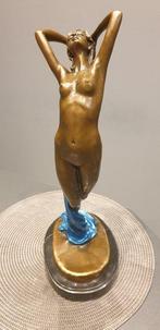 Milo (1910-1978) - Beeld, Original Blue Patina Nude Female