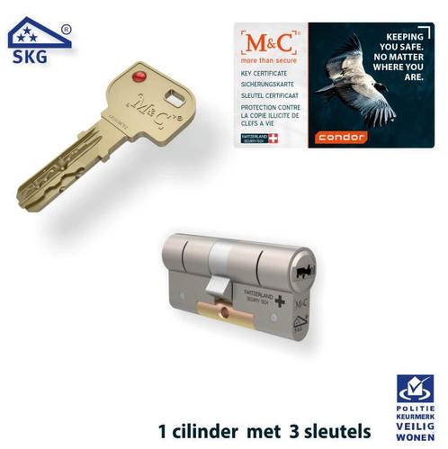 M&C 1 x Condor Cilinder SKG*** met CERTIFICAAT, Doe-het-zelf en Verbouw, Alarmsystemen, Verzenden