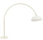 Een witgeëmailleerde booglamp in Arco-stijl voor Flos, Ophalen, Kunststof, Gebruikt, 75 cm of meer