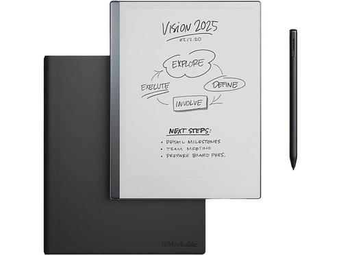 Remarkable -  2 + Marker Plus Book Folio  Leer - Zwart, Computers en Software, E-readers, 10 inch of meer, Nieuw, 10 inch of meer