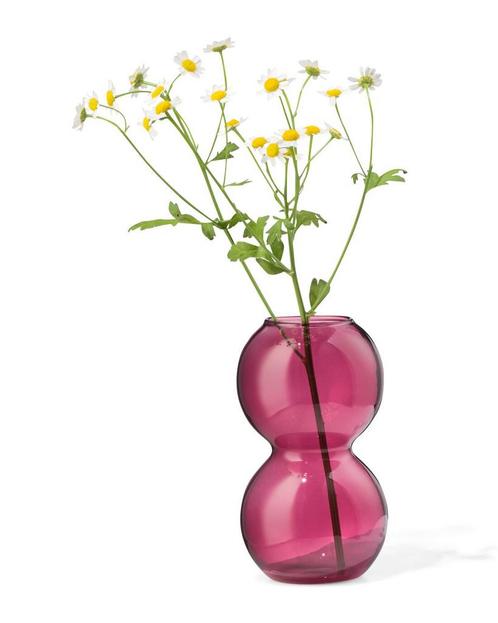 HEMA Vaas S glas bollen rood van €5.99 voor €3 sale, Huis en Inrichting, Woonaccessoires | Vazen, Nieuw, Verzenden