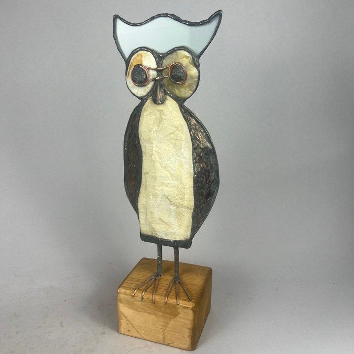 Jacek Drzymaa ( XX- XXI) - Stone owl - big- hand made, Antiek en Kunst, Kunst | Designobjecten