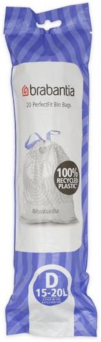Brabantia PerfectFit Vuilniszakken - 15/20 l - Code D - 6, Ophalen of Verzenden, Nieuw