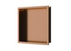 Inbouwnis Luca Sanitair 30x30x6,5cm RVS Geborsteld Koper PVD, Ophalen of Verzenden, Nieuw, Bad