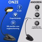 Leeslamp - Bureaulamp - Leeslampje voor boek - Klemlamp -, Ophalen of Verzenden, Zo goed als nieuw