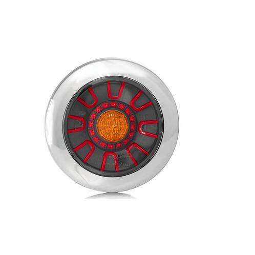 Fristom FT-313 LED Achterlicht 3-Functies Chrome Bajonet, Auto-onderdelen, Verlichting, Nieuw, Ophalen of Verzenden