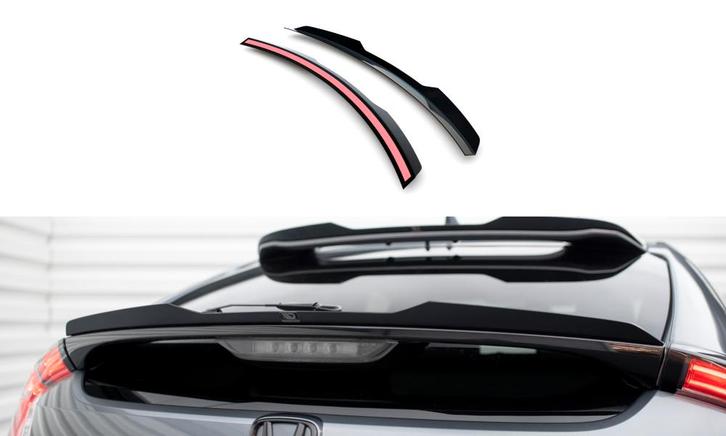 Spoiler Honda Civic Sport 2020 - 2023 Maxton Glans Zwart, Auto-onderdelen, Carrosserie en Plaatwerk, Ophalen of Verzenden