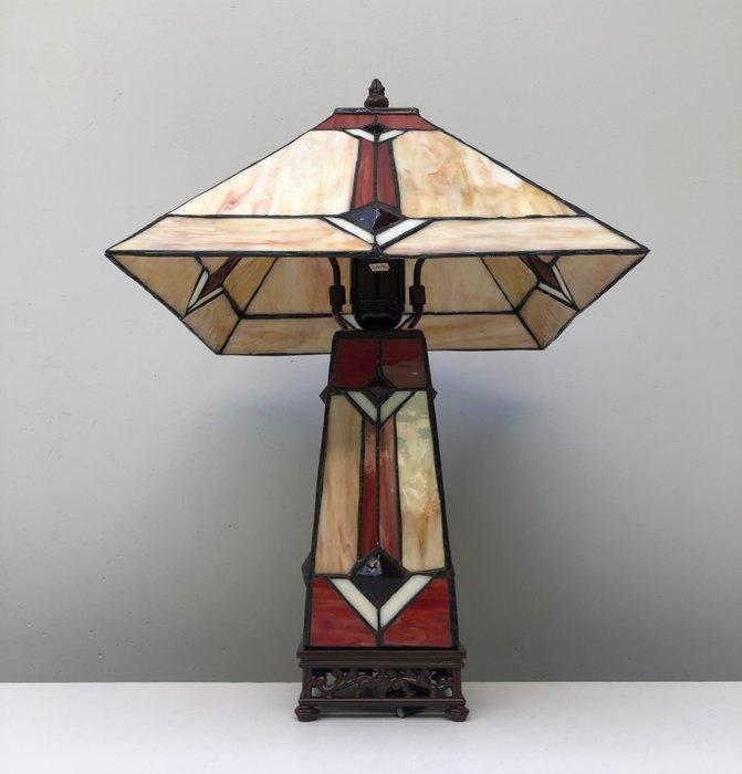 Tafellamp - Glas-in-lood, Antiek en Kunst, Curiosa en Brocante