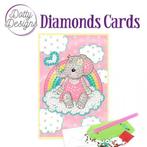 Pink Baby Elephant Diamonds Cards by Dotty Designs, Verzenden, Nieuw