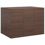 vidaXL Tuinbox 145x100x103 cm polyetheen rattan bruin, Verzenden, Nieuw