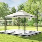 TRUUSK Paviljoen Met Dubbeldak, Ca. 3x3 M Waterafstotend Sta, Tuin en Terras, Verzenden, Nieuw