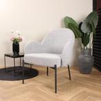 Elza fauteuil boucle grijs, Huis en Inrichting, Stoelen, Ophalen of Verzenden, Nieuw, Grijs