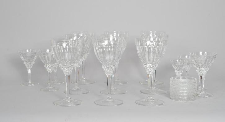 48dlg kristal Icetea J. Eissenloeffel Kristalunie Maastr ‘28, Antiek en Kunst, Antiek | Glas en Kristal