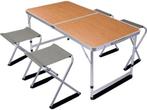 Relaxwonen | Campingtafel met 4 stoelen | 120 x 60 x 40cm, Verzenden, Nieuw