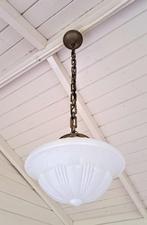 Plafondlamp - Phililite Pendant - brass, opaline glass