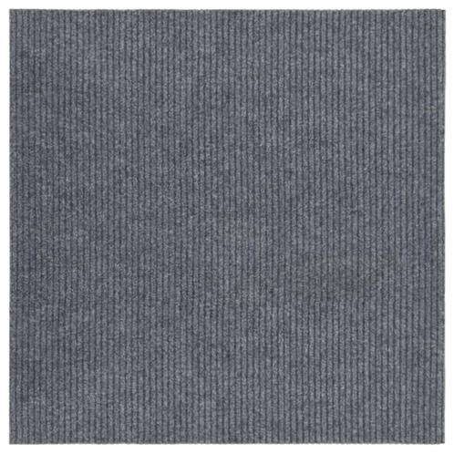 vidaXL Droogloopmat 100x100 cm grijs, Huis en Inrichting, Stoffering | Tapijten en Kleden, Grijs, Nieuw, Verzenden