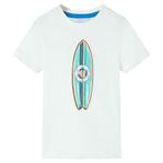 vidaXL Kindershirt met korte mouwen 92 ecru, Verzenden, Nieuw