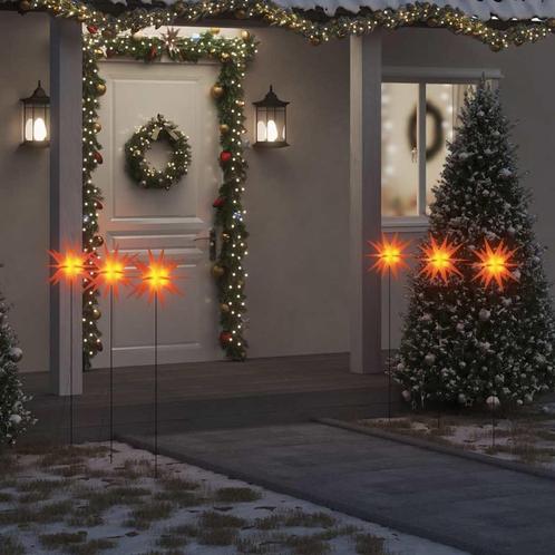 vidaXL Kerstlampen met grondpin en LEDs 3 st 35 cm rood, Diversen, Kerst, Nieuw, Verzenden