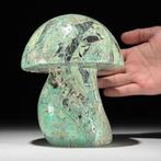 Geen veilingprijs - Handgesneden mineraalstenen paddenstoel, Antiek en Kunst
