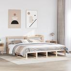 vidaXL Bedframe zonder matras massief grenenhout 180x200 cm, Huis en Inrichting, Slaapkamer | Bedden, Eenpersoons, Bruin, Verzenden