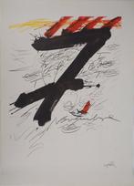 Antoni Tapies (1923-2012) - Composition expressive en rouge