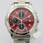 Seiko - Chronograph Red Dial - Zonder Minimumprijs -