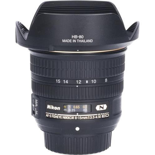 Tweedehands Nikon AF-S 8-15mm f/3.5-4.5E ED Fisheye CM4240, Audio, Tv en Foto, Fotografie | Lenzen en Objectieven, Groothoek Fisheye-lens