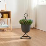 Plantenstandaard Alphen 1 bloempot 48x23 cm zwart [en.casa], Verzenden, Nieuw