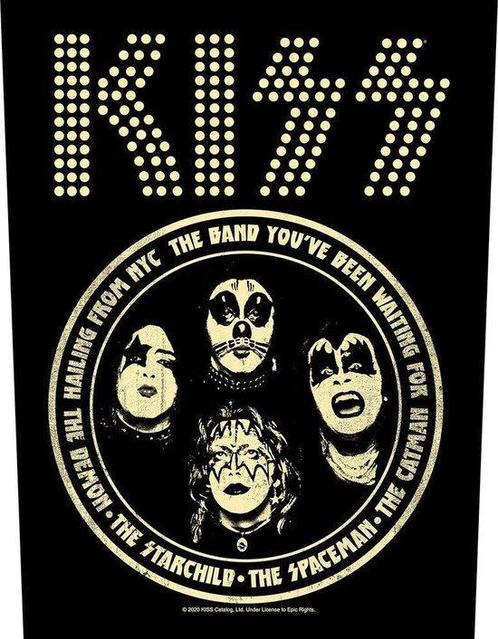 KISS - Hailing From NYC - Backpatch officiële merchandise, Verzamelen, Muziek, Artiesten en Beroemdheden, Kleding, Nieuw, Ophalen of Verzenden