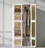Draagbare Witte Slaapkamergarderobe – Compacte Kast, Huis en Inrichting, Kasten | Kledingkasten, Verzenden, Nieuw