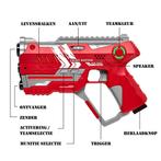 Light Battle Connect Laserguns + 2 Vesten - Rood/Blauw, Ophalen of Verzenden, Nieuw