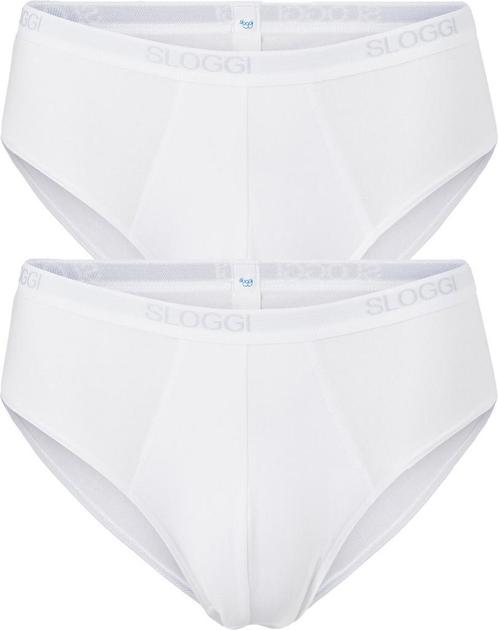 sloggi - Maat XXL men Basic Heren Midi slip - 2-pack - Wit, Kleding | Heren, Ondergoed, Verzenden