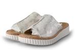 Rieker Slippers in maat 41 Zilver | 10% extra korting, Kleding | Dames, Schoenen, Slippers, Overige kleuren, Verzenden, Zo goed als nieuw