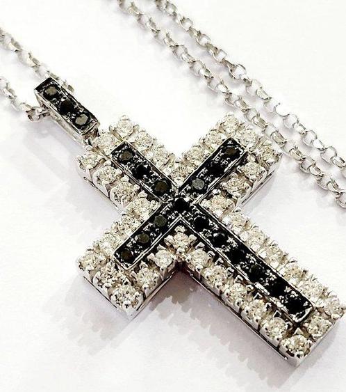 Ketting met hanger - 18 karaat Witgoud - 2.62ct. tw. Diamant, Sieraden, Tassen en Uiterlijk, Antieke sieraden
