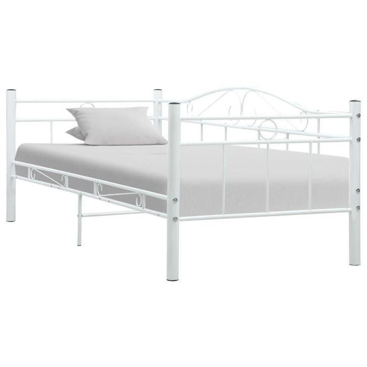 Witte Bedbank 90x200 - Stijlvol & Voordelig! Retouren met..., Huis en Inrichting, Slaapkamer | Slaapbanken, 100 cm, 210 cm, Wit
