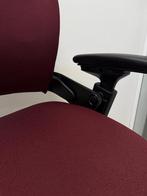 Steelcase Leap V2 Full Option Bordeauxrood - Als Nieuw, Huis en Inrichting, Bureaustoelen, Verzenden, Zo goed als nieuw, Bureaustoel